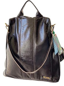 Mochila em Couro Feminina Antifurto - Bolsas Cotnele - Moda e Design em  bolsas femininas em couro