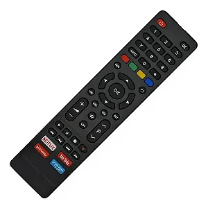 Controle Remoto Compatível com Tv Philco Smart 4k com Netflix/Prime Vídeo