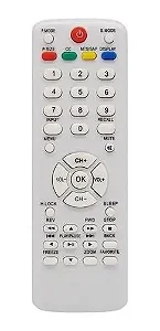 Controle Remoto Compatível com Tv H-buster Lcd/Led Branco Htr-D17