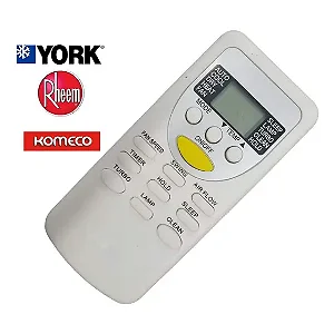 Controle Remoto Compatível com Ar Condicionado Komeco Rheem York ZH/JT-03