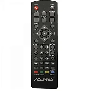 Controle Remoto Compatível com Conversor Digital Aquario DTV5000