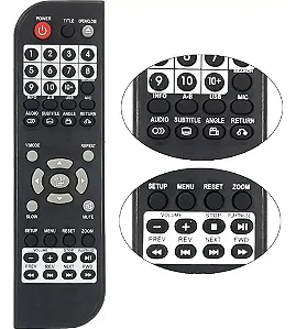 Controle Remoto Compatível com Dvd Mondial D-03, D-05, D-06
