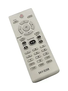 Controle Remoto Compatível com Dvd Philips Karaokê RCYF172, DVP3040