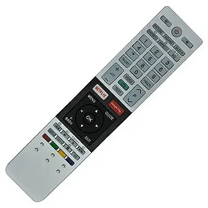 Controle Remoto Compatível com TV Toshiba 4K CT-8536 com Netflix, Globoplay