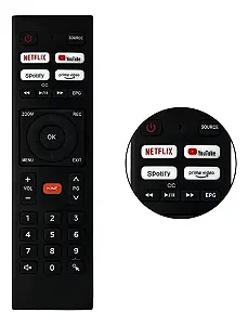 Controle Compatível Com Tv Smart Hq Hqs43nkh Hqs32nkh Hk320d