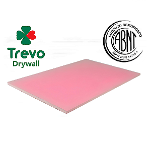 Gesso Acartonado RF Drywall 1,20m x 1,80m x 12,5mm - Trevo