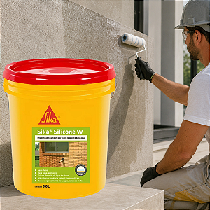 Impermeabilizante Incolor Sika Silicone W BR Base Água 3,6L