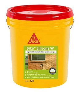 Impermeabilizante Incolor Hidro-Repelente Base Água - Sika Silicone W BR - Bd 3,6L