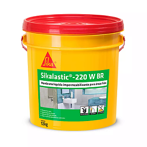 Impermeabilizante para áreas úmidas em Drywall - Sikalastic-220 W BR - Bd 12KG