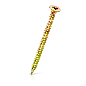 Parafuso Chipboard Cabeça Chata 5,0x60 Bicromatizado (Cx c/500)