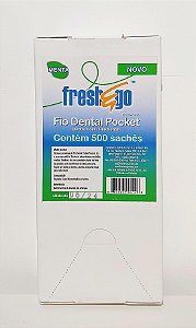 Fio Dental Sachê Pocket Fresh Go 45cm cx 500 un