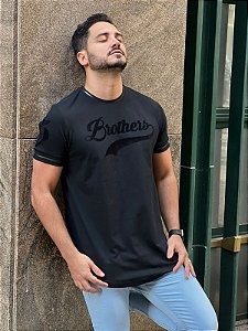 Camiseta Long Baseball Black