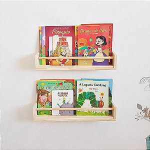 Kit com 2 Revisteiros Infantis de Parede Bobi