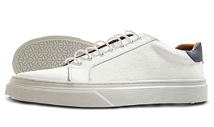 Tênis Masculino Ixória Couro Palermo Branco