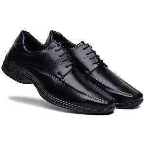 Sapato Masculino Social Comfort Macio Preto 35000