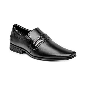 Sapato Masculino Social Comfort Malbec Alongado Preto 70183