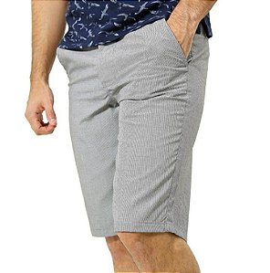 Bermuda Básica Masculina Ixória Cinza Xadrez Flamê