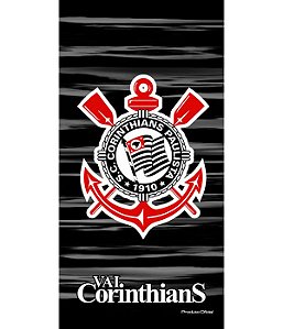 Toalha de Time de Futebol Aveludada Buettner Vai Corinthians