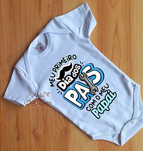 Body dia dos Pais menino Meu Primeiro dia dos pais com meu papai