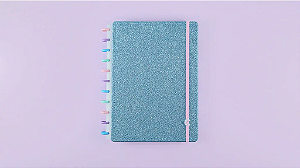 Caderno Lets Glitter Ocean Blue | CI