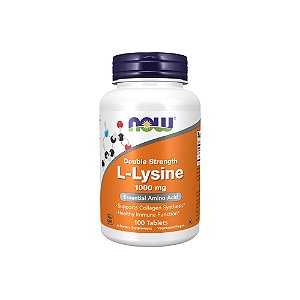 L-Lysine 1000mg 100 Tabletes (L-Lisina) - Now Foods