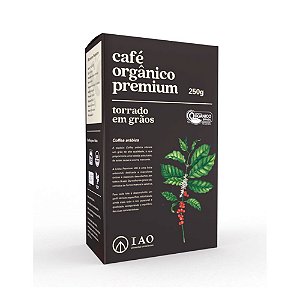 Café Orgânico Premium Torrado em Grãos 100% Arábica  250g - IAO