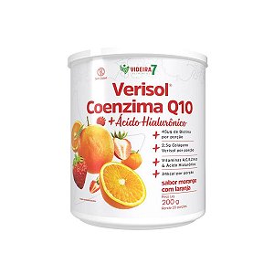 Colágeno Verisol + CoQ10 + Ác. Hialuronico Morango c/ Laranja 200g - Videira 7