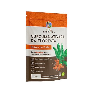 Cúrcuma Ativada da Floresta Raízes de Poder 60g - Viva Regenera