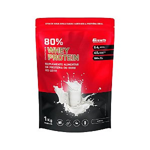80% Whey Protein 1kg - Growth Supplements