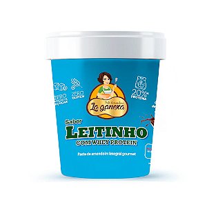 Pasta de Amendoim Leitinho com WHEY PROTEIN - La Ganexa