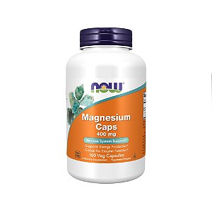 Magnesium Caps 400mg (Magnésio Puro Concentrado) - Now Foods