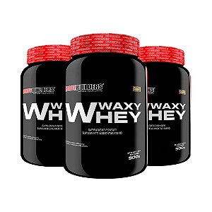 Kit 3x Whey Protein Waxy Whey 900g cada - Bodybuilders