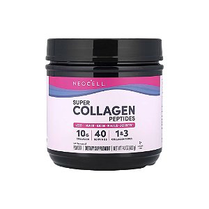 Super Collagen Peptides (Colágeno tipo 1 e 3) 400g - Neocell