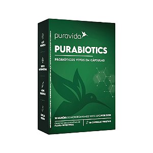 PURABIOTICS Probióticos Vivos em 30 Cápsulas - Puravida