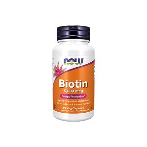 Biotin (Biotina) 5000mcg - Now Foods