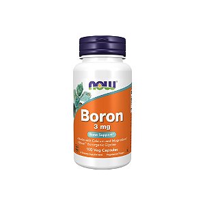 Boro (Glicina Bororgânica) 3mg - Now Foods