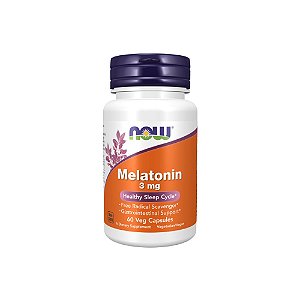 Melatonina 3mg 60 Cápsulas Veganas - Now Foods