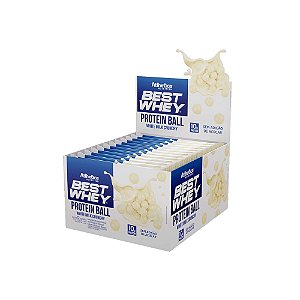 Best Whey Protein Ball White Milk Crunchy 12 sachês de 50g - Atlhetica
