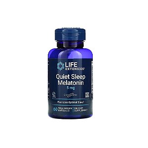 Melatonina 5mg Quiet Sleep 60 Cápsulas - Life Extension