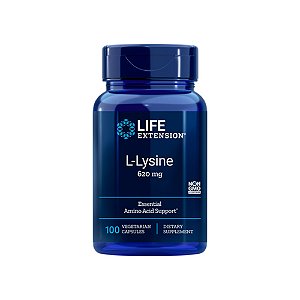 L-Lysine (Lisina) 620mg 100 Cápsulas - Life Extension
