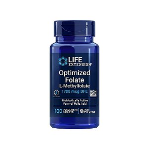 Optimized Folate (L-Metilfolato) 1700mcg 100 Tabletes - Life Extension