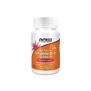 Vitamina D-3 10,000 Ui 240 Softgels - Now Foods