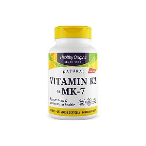 Vitamina K2 Mk7 100mcg 180 Cápsulas - Healthy Origins