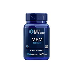 MSM 1000mg 100 Cápsulas - Life Extension