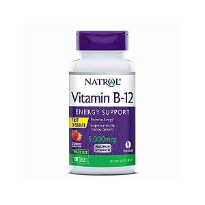 Vitamina B-12 Fast Dissolve 5000mcg 100 Tabletes - Natrol