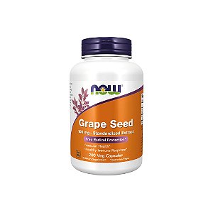 Grape Seed 100mg (Extrato de semente de Uva) 200 Veg Cápsulas - Now Foods