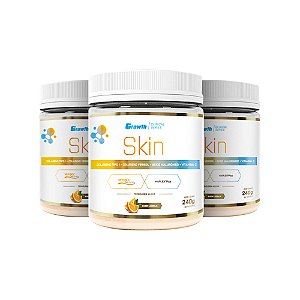 GROWTH SKIN 345g (Colágeno Tipo 1+ Verisol + Ác. Hialurônico + Vit. C) - Growth Supplements