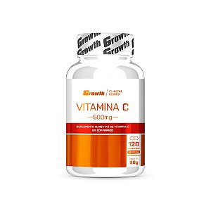 Vitamina C 500mg 120 Comprimidos - Growth Supplements