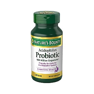 Probiótico Acidophilus 100 Million Organisms 100 Tabletes - Nature´s Bounty