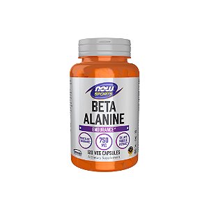 Beta Alanina 750mg 120 Cápsulas - Now Foods